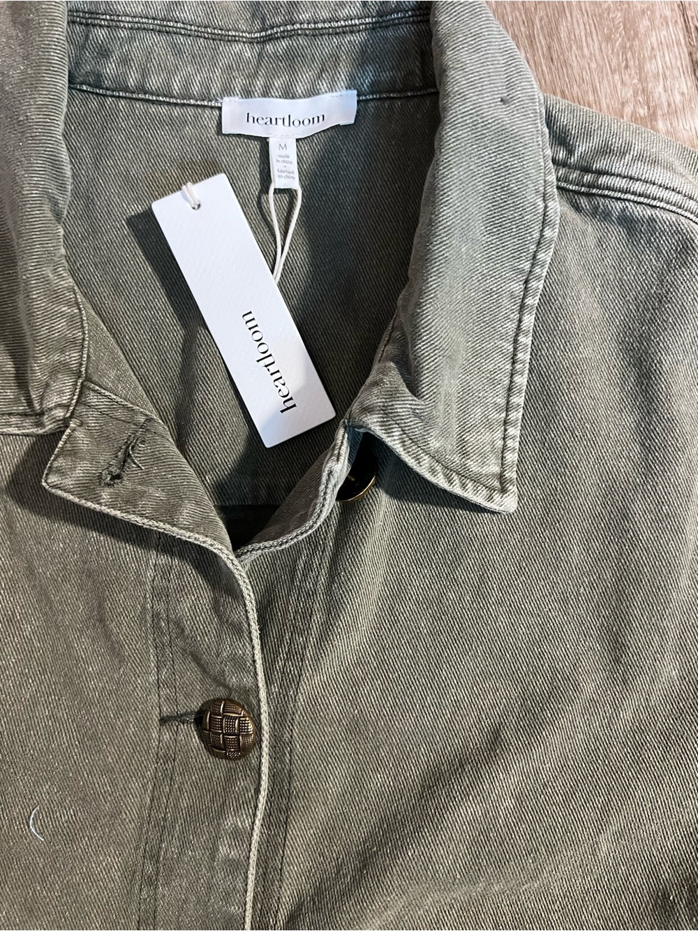 Heartloom Green Denim Jacket - Picture 4 of 4